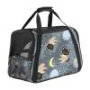 Pet Carrier for Cats and Dogs, Gray view 1