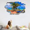 Palm Trees 3D Wall Decal with Wall-Opening Effect view 3
