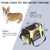 Cute Hipster Cat Pet Carrier, Soft-Sided, Foldable, Airline-Approved view 2