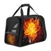 Foldable Airline-Approved Pet Carrier with Floral Print view 1