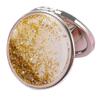 Easnea Compact Round Travel Makeup Mirror for Women, Purse-Size Folding Magnifying Mirror - Gold view 1