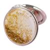 Easnea Compact Round Travel Makeup Mirror for Women, Purse-Size Folding Magnifying Mirror - Gold view 2