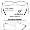 Lanomi Mini Reading Glasses, Foldable Metal Full-Rim Glasses for Women and Men, +2.5, with Case, 1/2/4-Pack (Silver) view 4