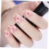 FOMIYES 10-Piece Nail Accessories with Pink Resin Beads view 3