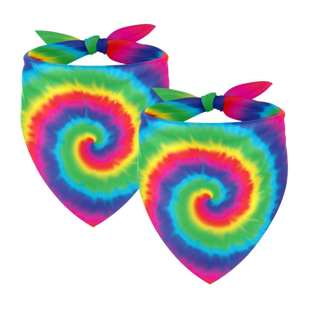 2-Pack Batik Chiffon Dog Bandanas