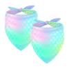 2-Piece Mermaid Fish-Scale Chiffon Dog Bandanas view 1