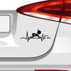 Heartbeat Baby Sticker - 6 Sizes, 21 Colors - Infant, Parents, Diaper, Family view 3