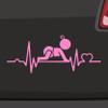 Heartbeat Baby Sticker – 6 Sizes, 21 Colors view 1