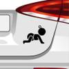 Baby Sticker, 6 Sizes, 21 Colors – Little Girl, Infant, Toddler, Crawling, Diapers view 3