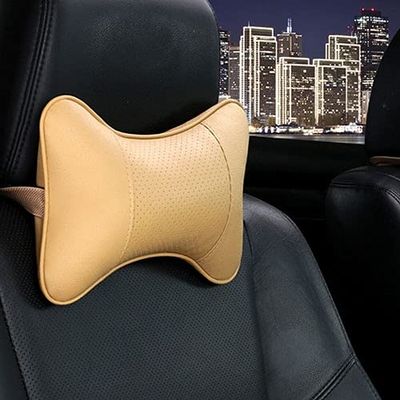 Universal Car Headrest Neck Pillow, Black/Red, Type A