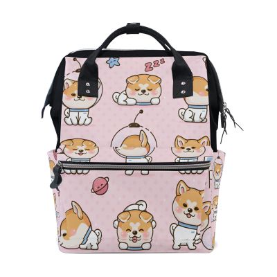 LDIYEU Cute Fox Diaper Bag Travel Backpack