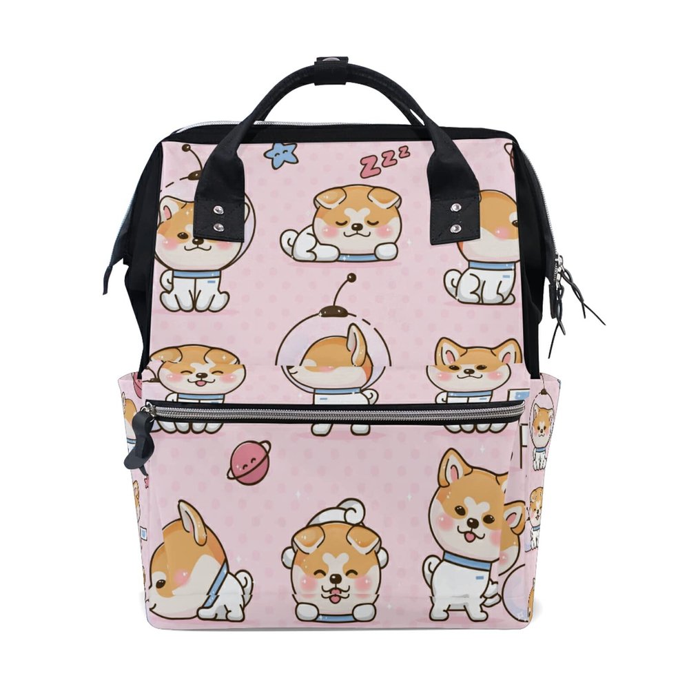 LDIYEU Cute Fox Diaper Bag Travel Backpack