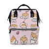LDIYEU Cute Fox Diaper Bag Travel Backpack view 1