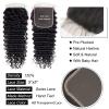 Brazilian Human Hair Wig for Women, 3 Bundles with 5" x 5" Transparent Lace Closure, Deep Wave view 2