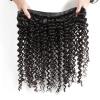 Brazilian Human Hair Wig for Women, 3 Bundles with 5" x 5" Transparent Lace Closure, Deep Wave view 4