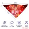 Dog Bandanas with Glittering Hearts, Chiffon Triangle Bibs, 2-Pack view 3