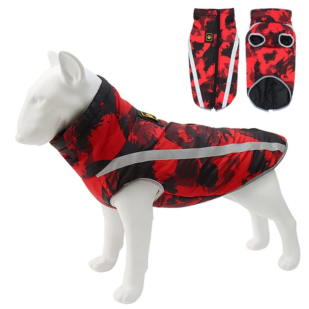XSWLYY Waterproof Warm Dog Coat, Winter Jacket, Raincoat, Size S, Color B
