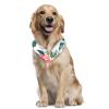 Triangle Bandanas for Large Dogs, Fish and Flowers, Breathable, 2-Pack view 2