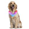 Triangle Bandana for Large Dogs, Striped, Rainbow Colors, Breathable, 2-Pack view 2