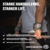 Rehband Wrist Wraps - Professional Fitness Support for Strength Training, Bench Press & Powerlifting, Burgundy view 2