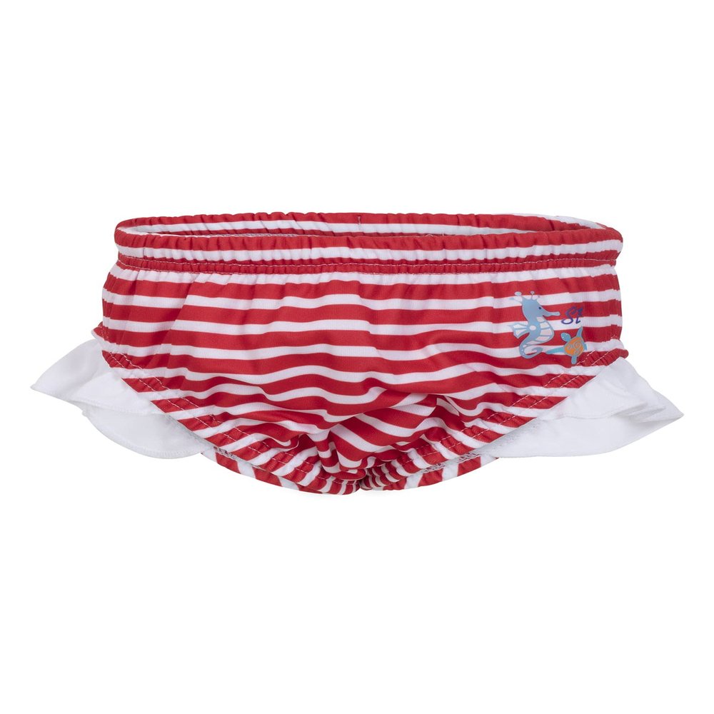 fashy little stars Baby Girls' Reusable Swim Diaper, Red/White, EU 86–92