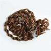 Micro Loop Hair Extensions, 1 g/strand, Curly, Human Hair, Easy Loop, Brazilian Remy Hair, Microring, 66 cm, Reddish Brown view 2