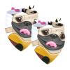 Dog Bandanas, 2-Pack, Cute Pug with Guitar, Chiffon Triangle Bibs view 1