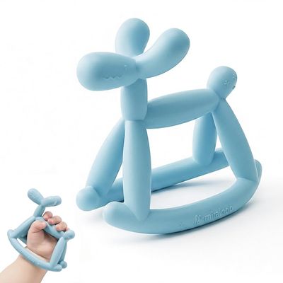 Miraloop Baby Teething Ring, Food-Grade Silicone, 0–12 Months