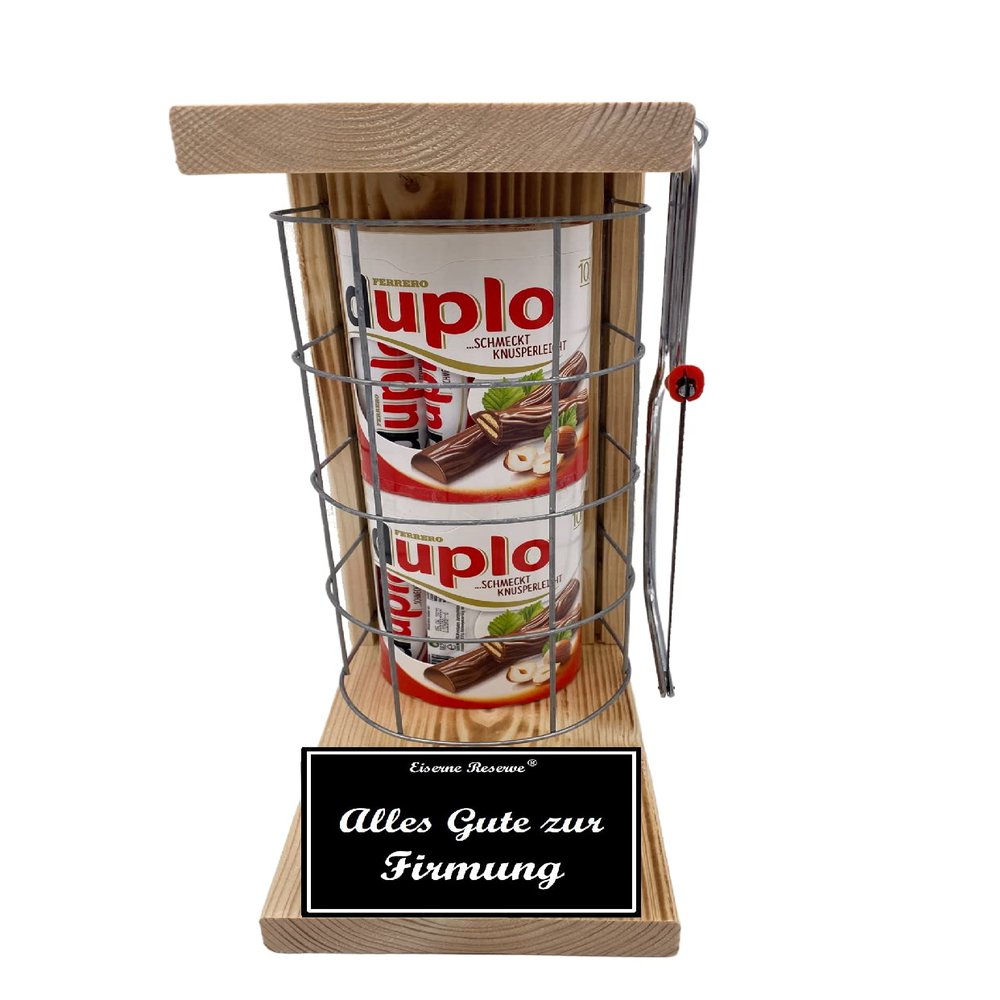 Confirmation Gift for Girls and Boys, duplo Bar Gift Set – Iron Reserve Cage with Saw