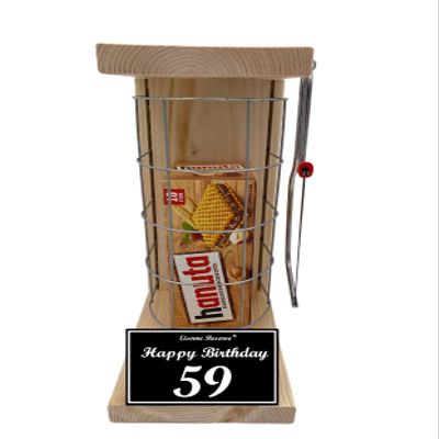 hanuta 59th Birthday Gift – Emergency Reserve Wire Cage with Saw