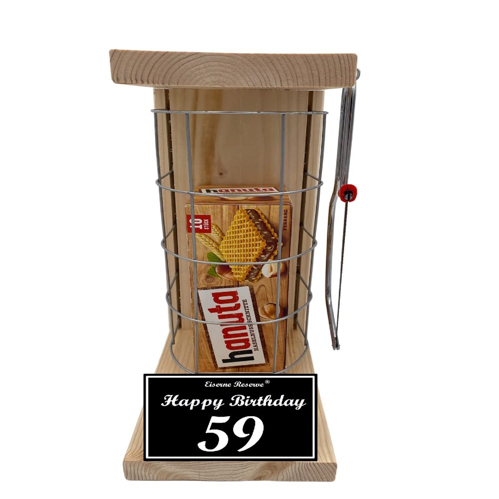hanuta 59th Birthday Gift – Emergency Reserve Wire Cage with Saw