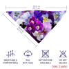 Dog Bandanas, 2-Pack, Phalaenopsis Flowers, Chiffon Triangle Scarves view 3