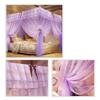 CXKJP Princess Lace Bed Canopy Mosquito Net with Stand, Purple, 180 x 220 cm view 2