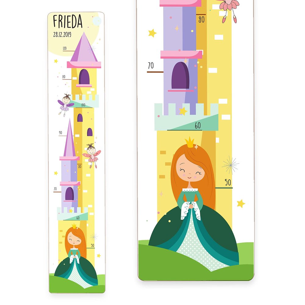 Holzura Personalized Wooden Growth Chart for Children