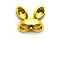 50-Piece/Pack Vintage Series 10 Alloy Nail Art Charms and Decals, Small Animals, Fox, Cat, Rabbit, DIY Metal Stickers, Tools-267