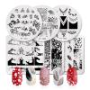 Round Butterfly Design Nail Stamping Plates, Abstract Geometric Stencils, DIY Stainless Steel Tools - PY-Y027 view 3
