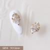 10-Piece 3D Butterfly, Love, Flower, Zircon, Pearl & Crystal Alloy Nail Art Charms – TN5231 view 3