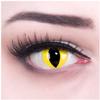 Funnylens 1 Pair Yellow Cat-Eye Colored Contact Lenses, -1.00 Diopters view 2