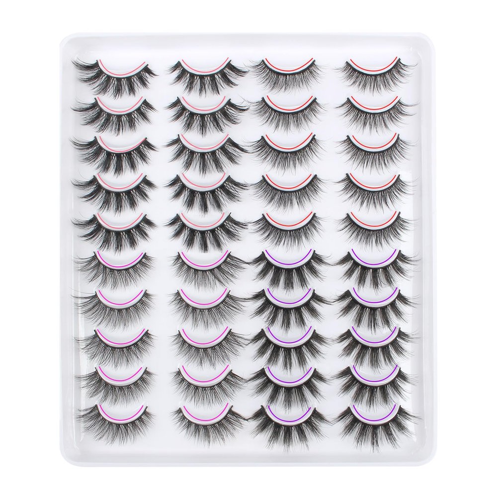 Oreola Faux Mink Lashes, Fluffy 3D Cat-Eye, Long and Reusable