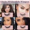 Oreola Faux Mink Lashes, Fluffy 3D Cat-Eye, Long and Reusable view 3