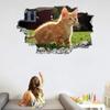 3D Cat Wall Sticker, Self-Adhesive, 75 x 50 cm view 3