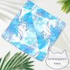 Dog Bandanas, Palm on Blue Geometric Design, 2-Pack view 3