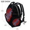 LDIYEU Red Japanese Dragon Art Diaper Backpack view 2