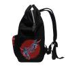LDIYEU Red Japanese Dragon Art Diaper Backpack view 4