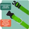 DEY - Premium Dog Collar Air Mesh | Adjustable | for Small, Medium & Large Dogs | Various Colors & Sizes | Dog & Cat Collar | Puppy Collar | Green, XS view 4