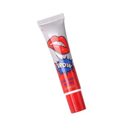Magic Tattoo Lip Tint Peel-Off Lip Gloss Set, Sexy Red