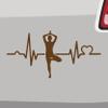 Heartbeat Tree Yoga Sticker - 6 Sizes - Asana, Mantra, Relaxation, Breathing, India view 1