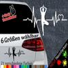 Heartbeat Tree Yoga Sticker - 6 Sizes - Asana, Mantra, Relaxation, Breathing, India view 2
