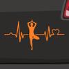 Heartbeat Tree Yoga Wall Sticker – Asana, Mantra, Relaxation, Breathing, India view 1