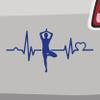 Heartbeat Tree Yoga Sticker – 6 Sizes – Asana, Mantra, Relaxation, Breathing, India view 1